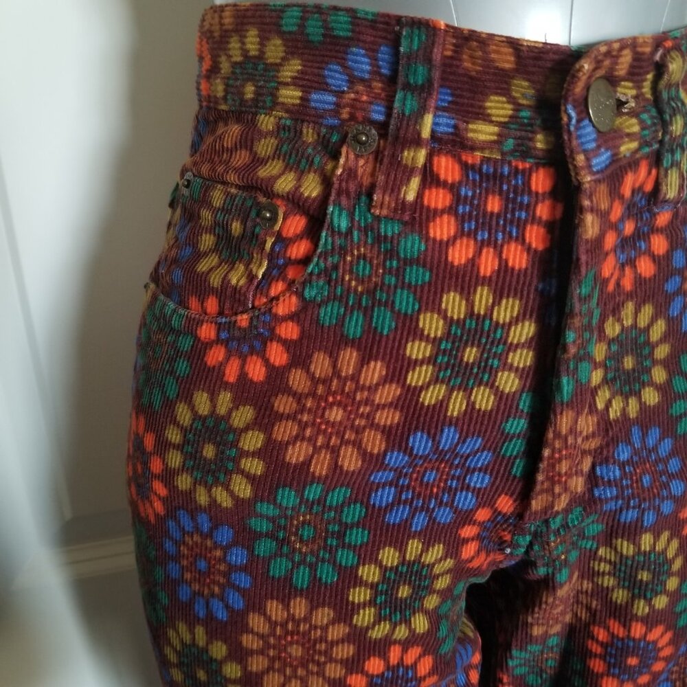 Vintage MUDD Floral Corduroy Pants (original owner) - Rare Find - Picture 3 of 14